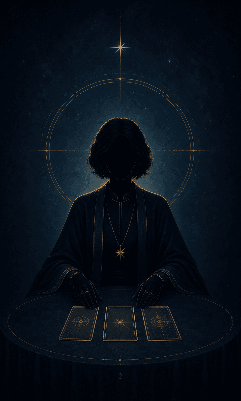 Anonymous starlit tarot master illustration